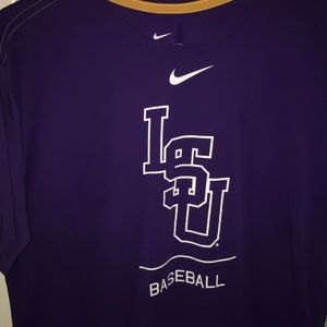LSU DRI-FIT BASEBALL TEE